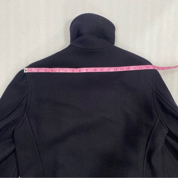 Vintage Men’s Heavy Wool Lined Pea Coat Double Breasted Brass/Plastic Buttons L - Picture 5 of 15